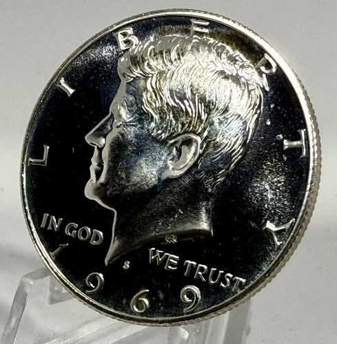 1969-S Kennedy Half Dollar • 40% Silver • Uncirculated MS Mint Luster • BU Coin