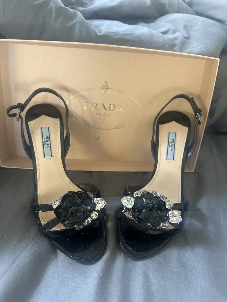 PRADA Black Straps Heels for Women for sale | eBay
