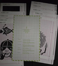 Silver Reed/Singer/Knitmaster Mylar Pattern Set 2