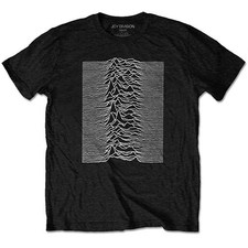 Men's Joy Division Unknown Pleasures (Back Print) Slim Fit T-shirt X-Large Black
