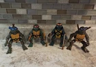 Vintage TMNT - Ninja Action Turtles Lot w/accessories - Playmates - 1993