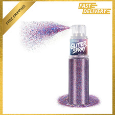 Body Glitter Spray Red White Blue, Ultra Fine Patriotic Shimmer, 0.5oz, Festival