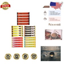 Korean Instant Coffee Sticks 25pk - Maxim, French Cafe Assortment