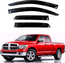 KPY Rain Guards Fit for 2002-2008 Dodge Ram 1500 Quad Cab, Out-Channel Window...