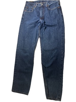 Levis 550 Jeans Mens 33x34 Straight Leg Blue Denim Cotton Red Tag