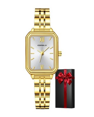 CIVO Damenuhr gold klein Edelstahl analog wasserdicht Armbanduhr Damen elegant