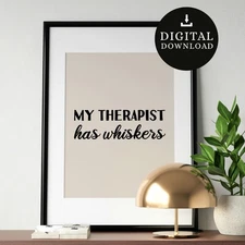 Digital Download Print | Cat Lover Wall Decor | Cat Owner Printable Wall Art