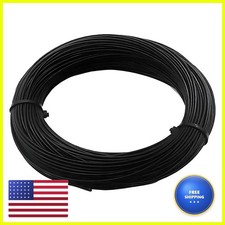 Black Vinyl Coated Stainless Steel 304 Cable Wire Rope 1/8"-3/16" 7x19 50 ft