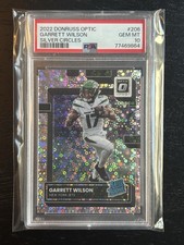 2022 GARRETT WILSON /125 PANINI DONRUSS OPTIC SILVER CIRCLES #206 PSA 10