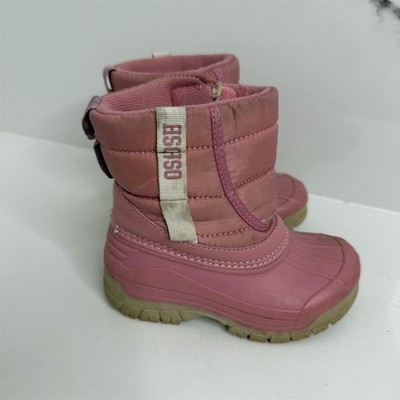 OshKosh B'gosh Kids' Pink Winter Boots Ankle Slip-On Cushioned