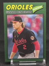 2026 Topps Heritage - Gunnar Henderson #287 Dark Green Bordered
