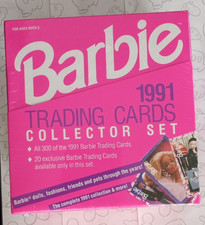 Barbie 1991 Trading Cards Collector Set Box Mattel 1194 New Sealed Complete