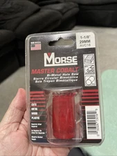 MK Morse Master Cobalt 1-1/8" Bi-Metal Hole Saw Made In The USA New Sealed