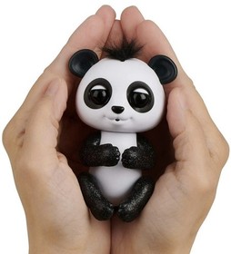 NEW Fingerlings Glitter BABY PANDA DREW White & Black Interactive WowWee 3564