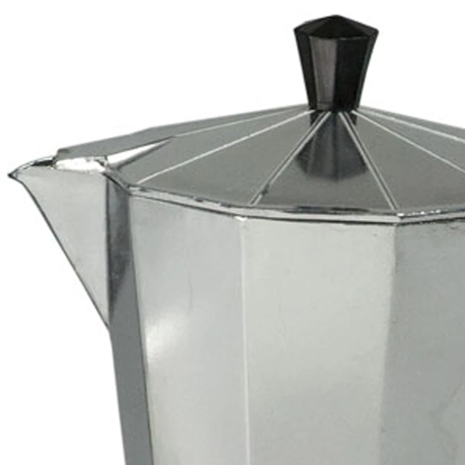 Auténtica cafetera espresso con estufa de aluminio Demitasse Shot de 6 tazas de | Safety R... Foto 3 de 4