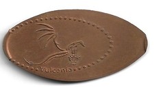 Crimp Coin No 18 Saint-Ours, Auvergne, France Vulcania Adventure Park Iron
