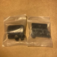 FH100BKP FRICTION HINGE, SMALL BLACK PLASTIC STAINLESS BUSHINGS SCREW CAPS