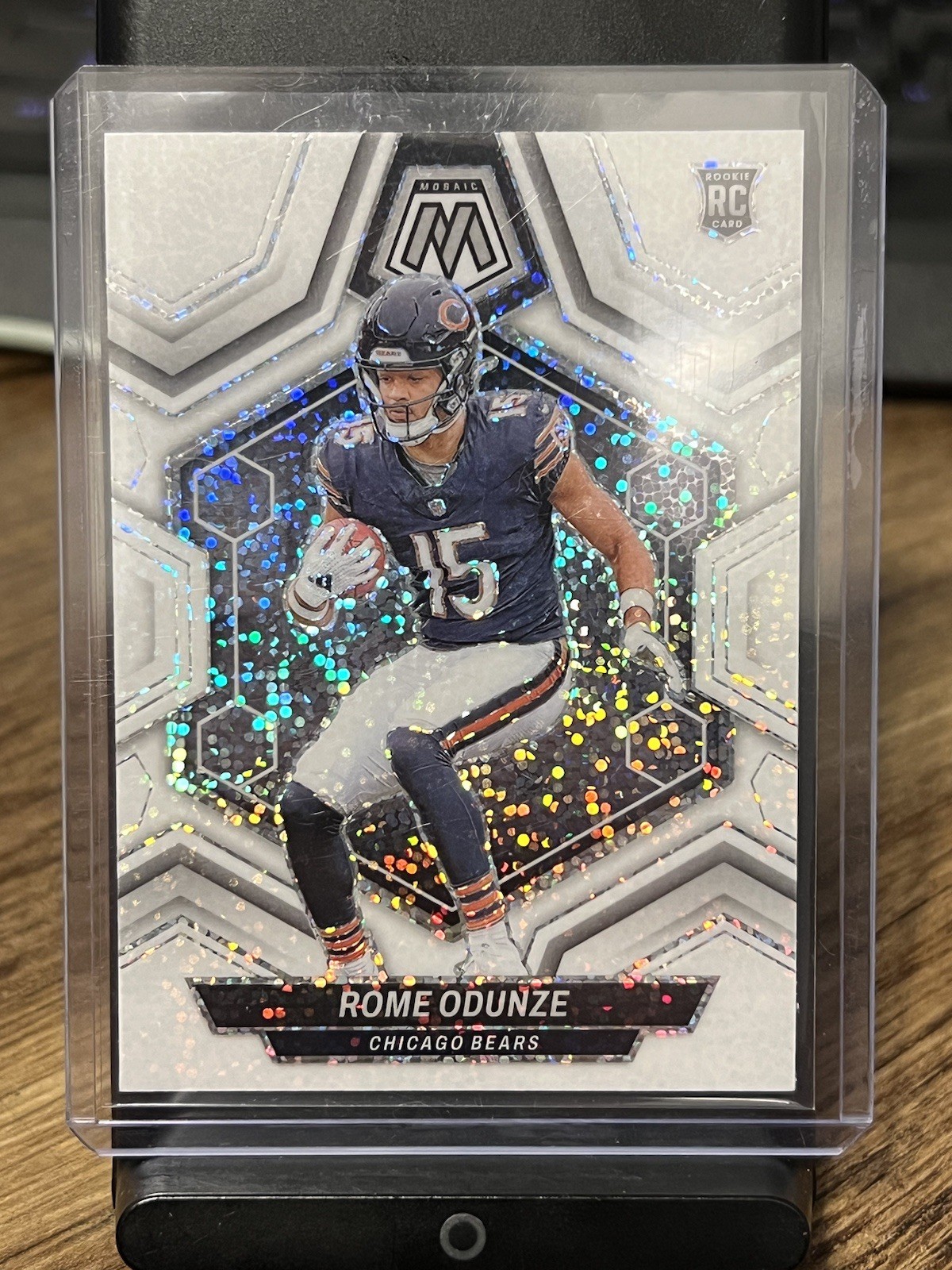 2024 Mosaic Rome Odunze RC White Sparkle Prizm SSP Rookie #309 Bears