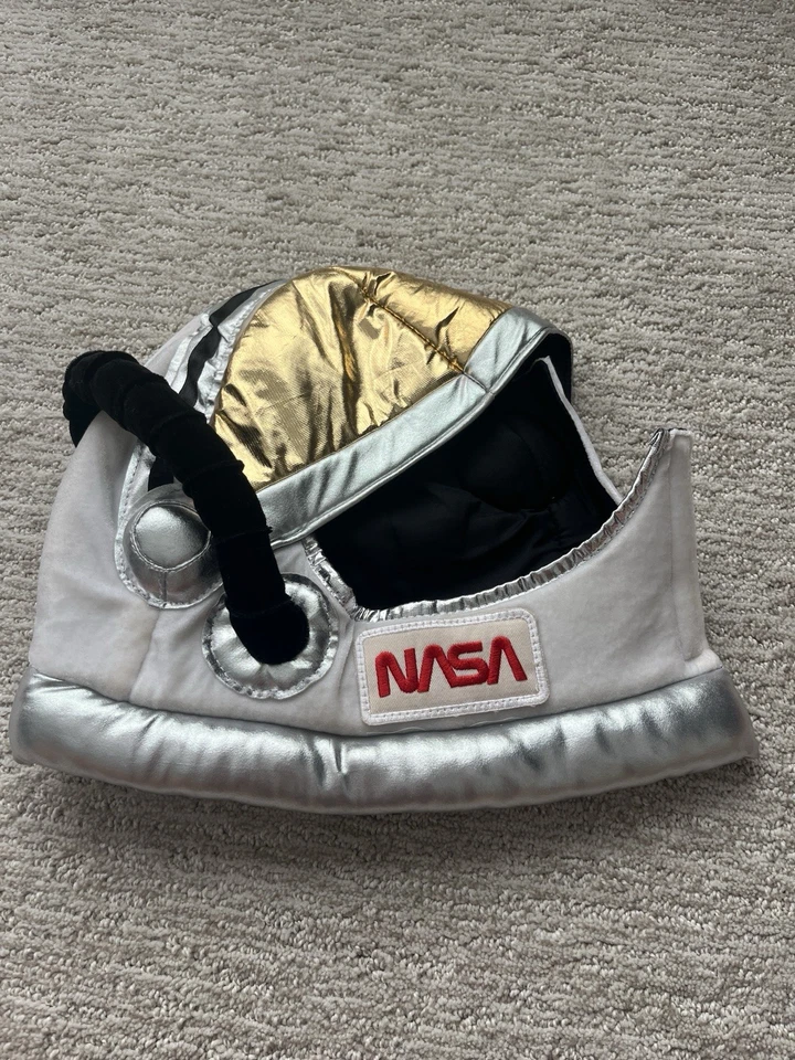 Chapéu fantasia capacete astronauta da NASA para adultos por Elope - Imagem 4 de 4