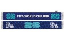 FIFA World Cup 2026 Host Countries Canada Mexico USA Logo Scarf Bufanda New Blue