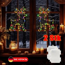 2 Stück Weihnachtsdeko Fenster Beleuchtet - LED Weihnachtsbeleuchtung Innen NEU