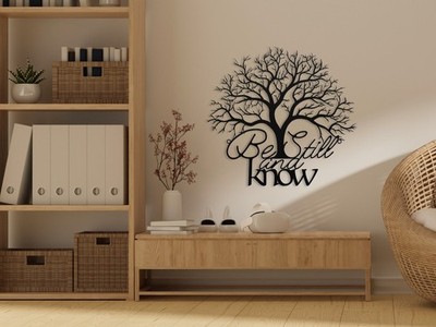 Be still and know - Psalm 46:10 Verse Metal Sign