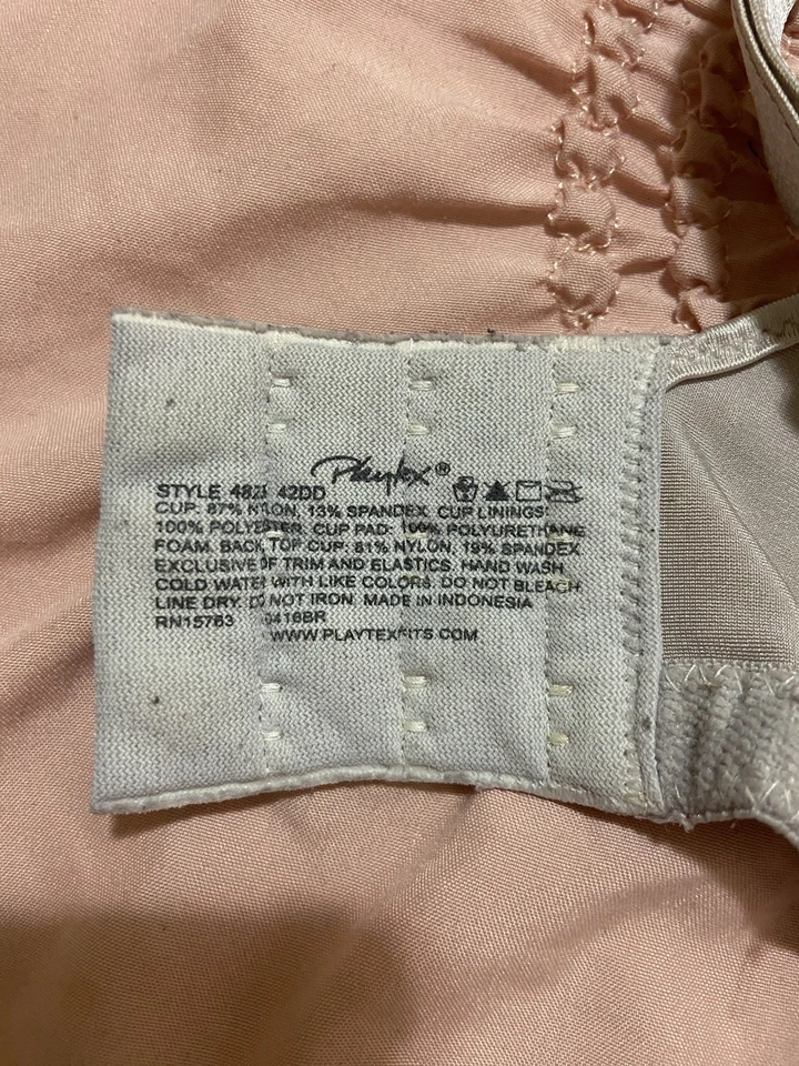 Playtex Silver Floral Bra 42DD - Image 3 of 3