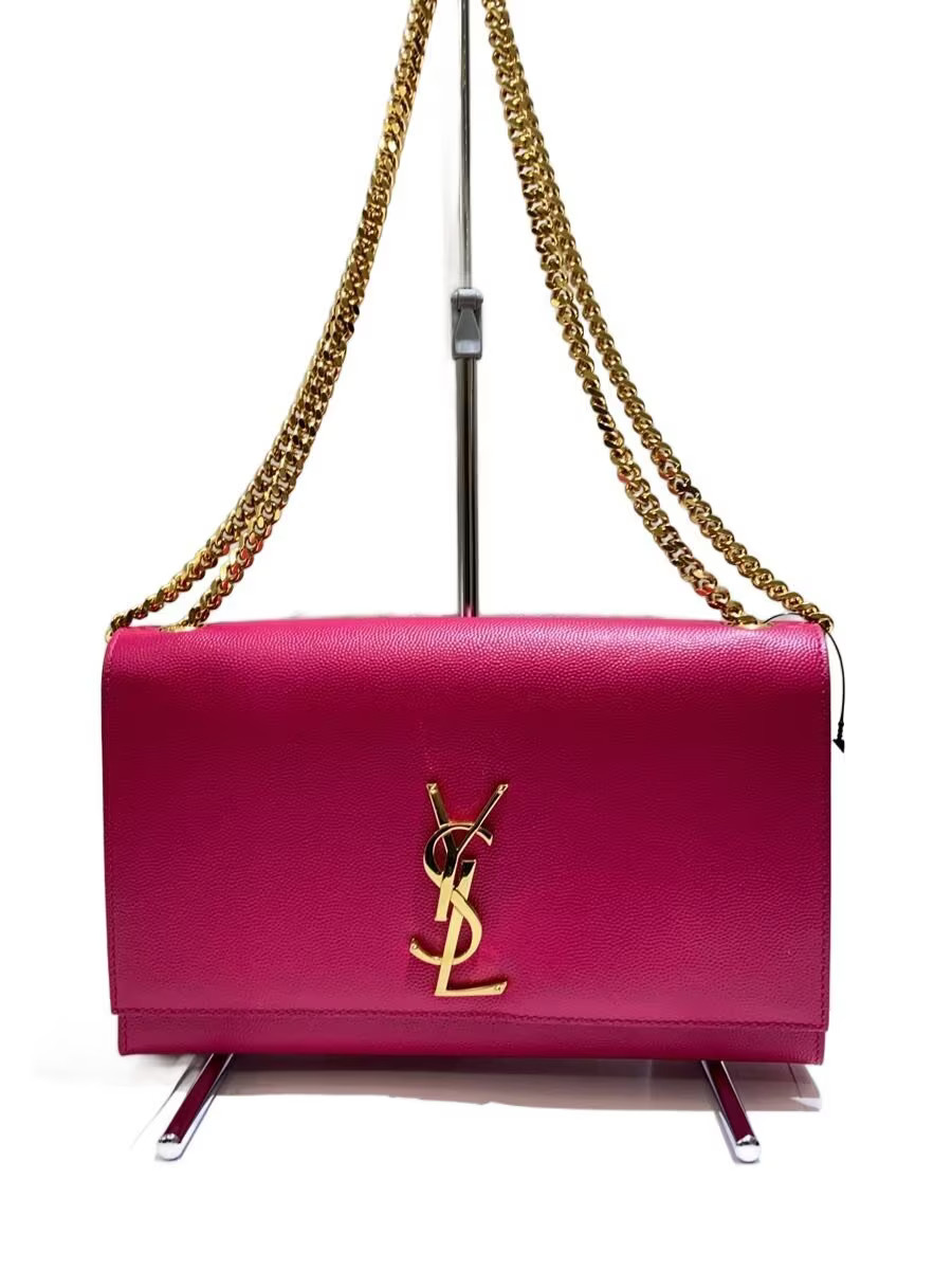 Saint Laurent Kate Medium 364021 Shoulder Bag Leather PNK Unisex #SSB2490