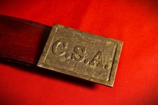 CUSTOM REWORKED ONE-OF-A-KIND REPRO CIVIL WAR "ATLANTA" CONFEDERATE BUCKLE ONLY