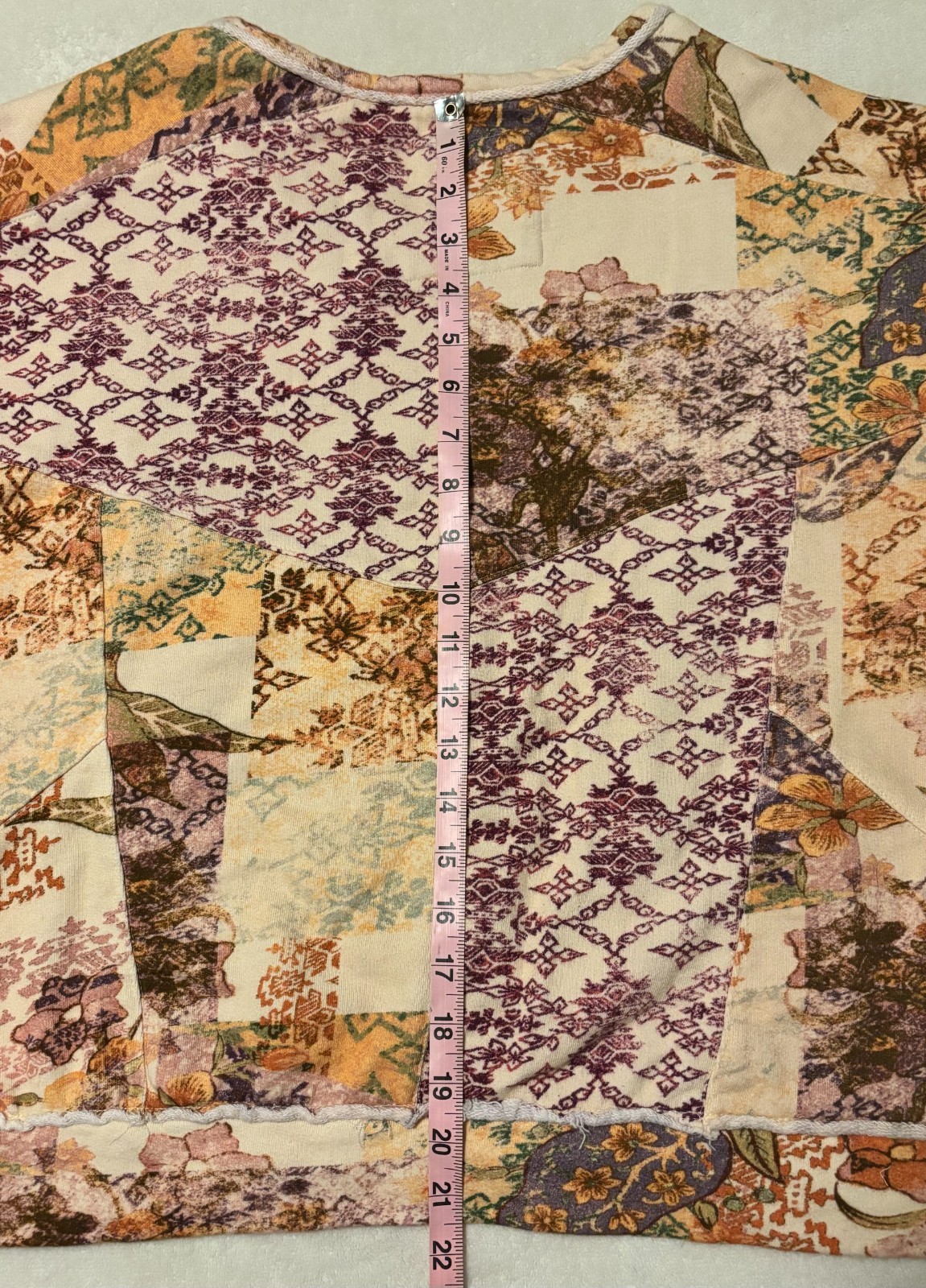 Anthropologie Pilcro Split Neck Patchwork Sweatsh… - image 4