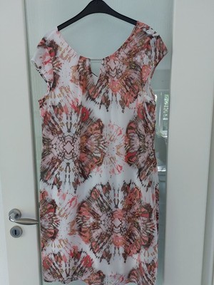 Leichtes Sommerkleid von s.Oliver, Gr. 42, weiß-gemustert