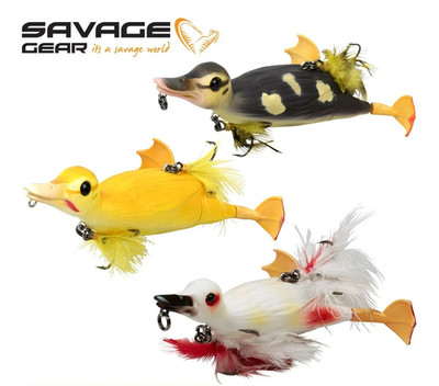 Savage Gear 3D Suicide Duck Köder Hecht Zander Moschus Wels Angelgerät