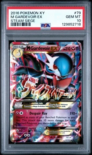 Pokémon M Gardevoir EX 79/114 XY - Steam Siege Holo PSA 10
