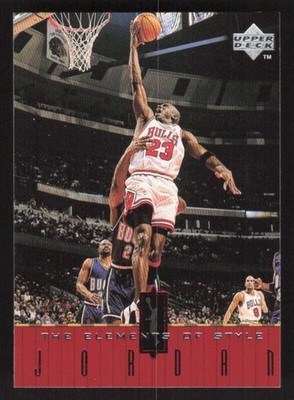 1998 UPPER DECK LIVING LEGEND MICHAEL JORDAN 135 MINT ELEMENTS OF STYLE BULLS