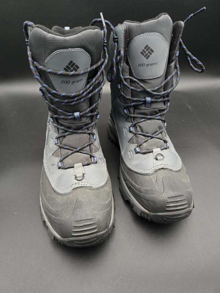 Men's Size 13 Columbia Gray/Black Motorcycle Riding Boots - Pre-Owned - Image 4 of 4