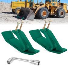 Tractor Bucket Protector 2PCS Heavy Duty Bucket Edge Protectors (Green)