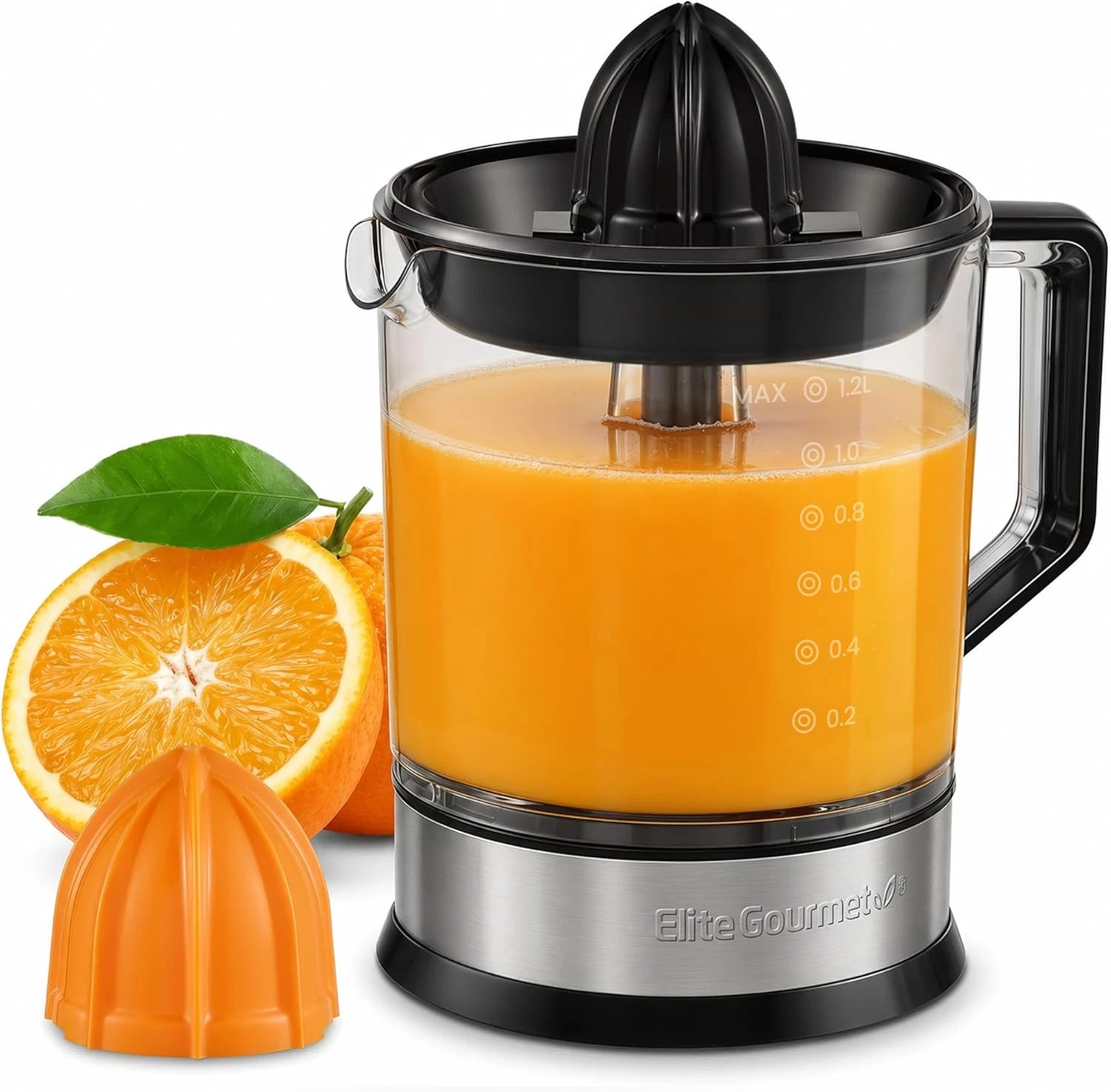 Electric Citrus Juicer 40W 1.2L Orange Lemon Lime Press Compact Pulp Control New