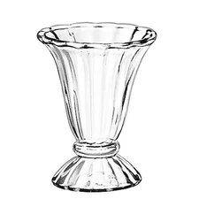 Libbey 5115 Fountainware Tulip 6.5 Oz. Sundae Dish - 36 / CS
