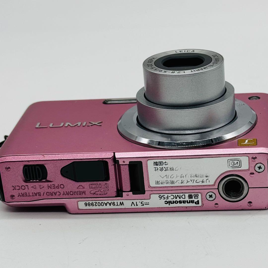 Used] Panasonic LUMIX DMC-FS6 Compact Digital Camera pink battery