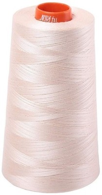 Aurifil 2000 - Light Sand - Mako 50 Wt 100% Cotton Thread, 6,452 Yard Cone