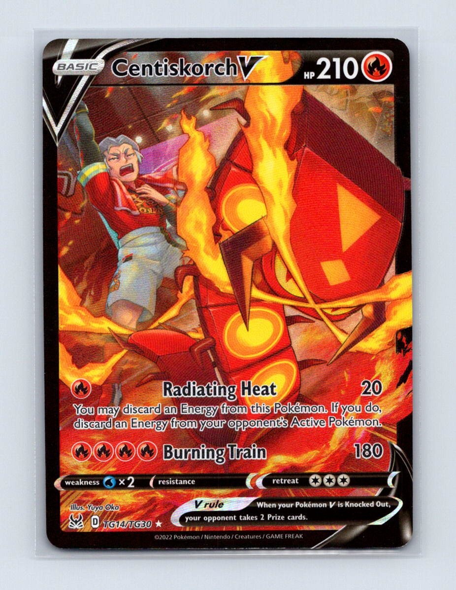 Centiskorch V TG14/TG30 Holo V Rare Lost Origin Trainer Gallery Pokemon NM