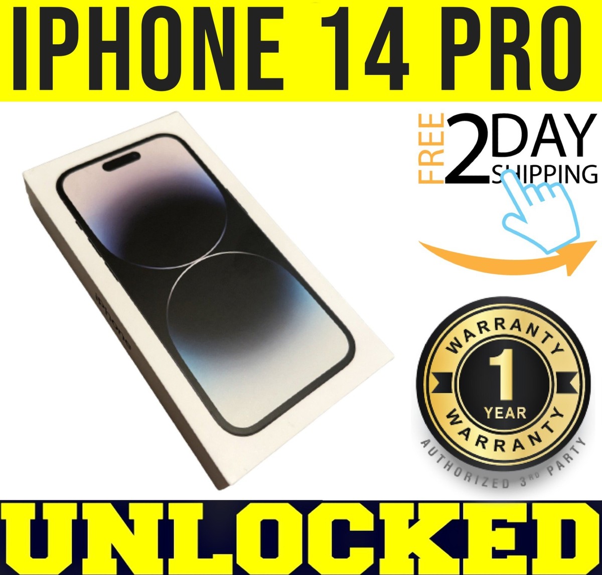 Apple iPhone 14 Pro - 128 GB - Space Black (Unlocked) for sale