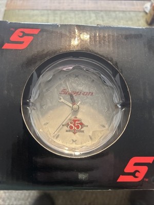 Snap-On Tools Swivel Socket Desk Clock Chrome Finish 2006 Vintage 