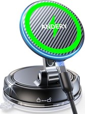 Magnetic Car Phone Holder Mount 360 Adjustable 2400g Strongest ANDERY Wireless
