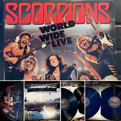 SCORPIONS WORLD WIDE LIVE 1985 VINYL 2LP CANADA AWESOME CONDITION SHIPS FREE