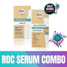 RoC Hydration+ Serum & Multi Correxion Moisturizer Face Cream Combo Pack