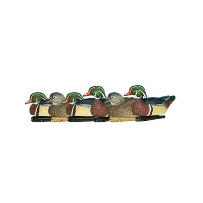 Avian X Topflight Realistic Floating Wood Duck Decoys with Weight-Forward Swi...