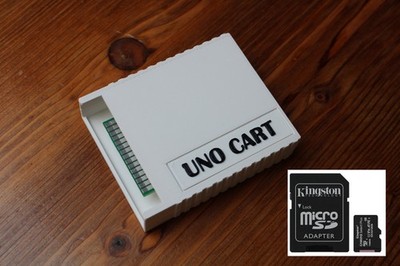 UnoCart Atari 800XL 130XE 65XE XEGS cartridge SDRIVE SD card white DE