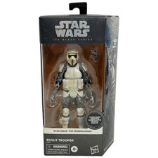 Star Wars Black Series Scout Trooper Carbonized 6  Figure Mandalorian 2022 New