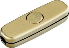 Bachmann Schnur-Zwischenschalter 924.046 Gold Schnurschalter/-dimmer Kunststoff